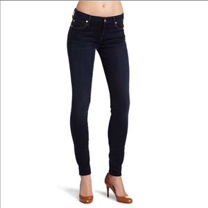 7 FOR ALL MANKIND SKINNY JEANS DARK WASH SIZE 25